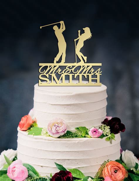 golf cake topper wedding